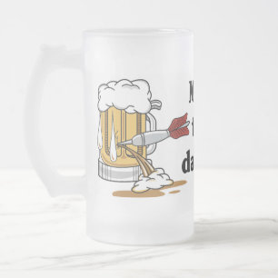 Pillag Frostat Ölglas