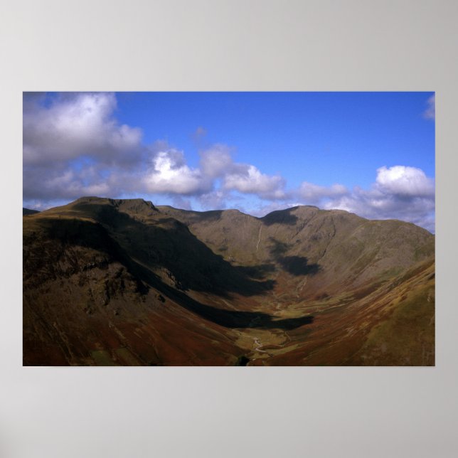 Pillar och Kirk Fell Wasdale Sjö District England Poster (Framsidan)