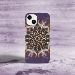 Pillared Thread Tie-In Purpura iPhone 14-fodral