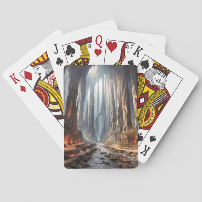 Pillarer och människor casinokort (Baksidan)