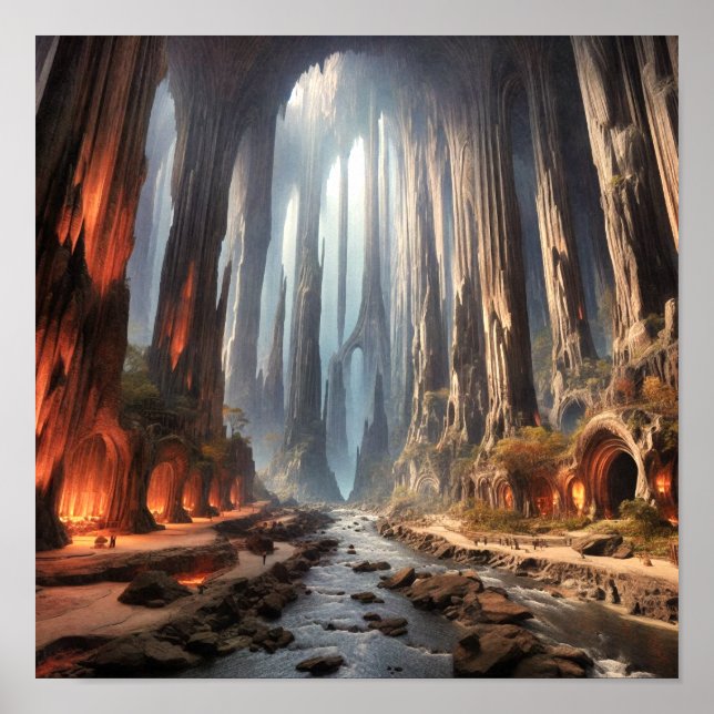 Pillarer och människor poster (Framsidan)