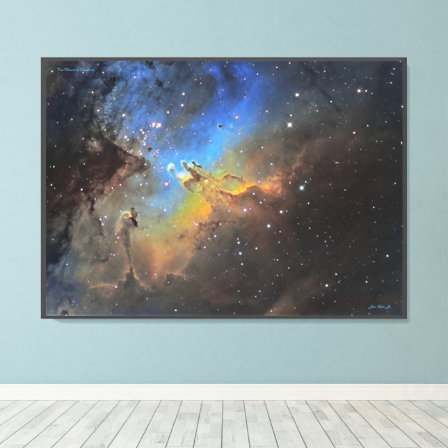Pillars of Creation - Distinguished Canvas Print (Insitu (trägolv))