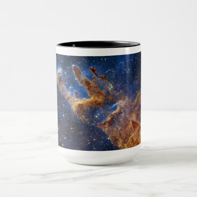 Pillars of Creation Eagle Nebula Webb Telescope Mugg (Center)