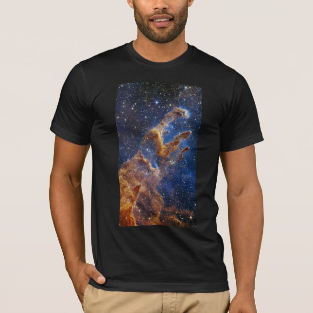 Pillars of Creation Eagle Nebula Webb Telescope T Shirt (Framsida)