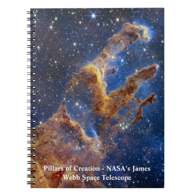 Pillars of Creation James Webb Space Telescope Anteckningsbok (Framsidan)