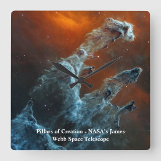 Pillars of Creation James Webb Space Telescope Fyrkantig Klocka