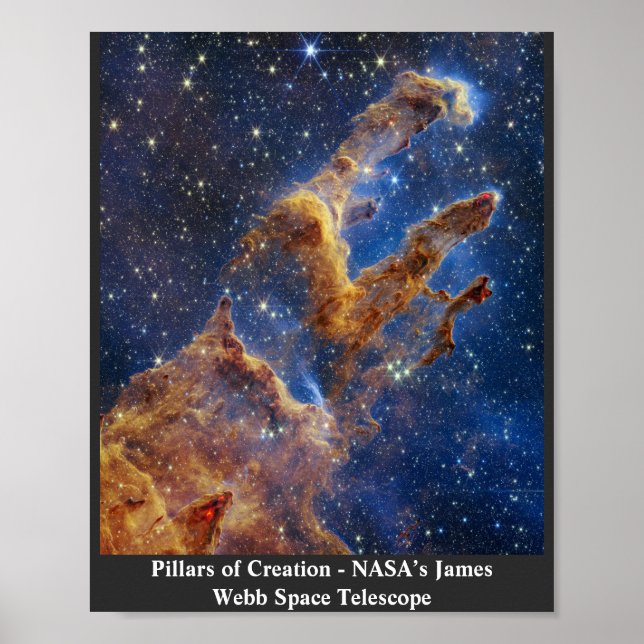 Pillars of Creation James Webb Space Telescope Poster (Framsidan)