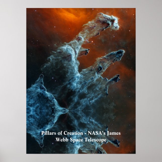 Pillars of Creation James Webb Space Telescope Poster (Framsidan)