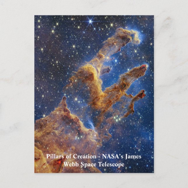 Pillars of Creation James Webb Space Telescope Vykort (Framsida)