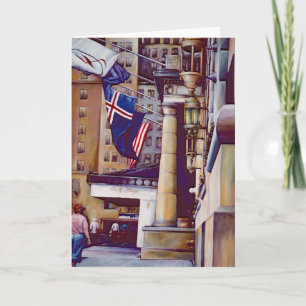 Pillars of Plaza Hotel Greeting Card Kort