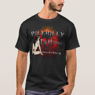 Pillbilly brännmärker tatueringsvart tee