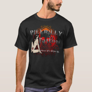 Pillbilly brännmärker tatueringsvart tee shirt