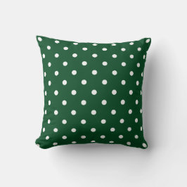 Pillen Grönt Polka dots Kudde
