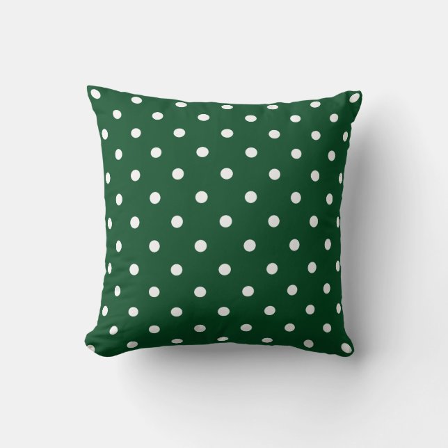 Pillen Grönt Polka dots Kudde (Framsida)