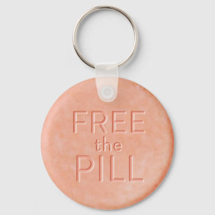Pillen knäppas Keychain Nyckelring