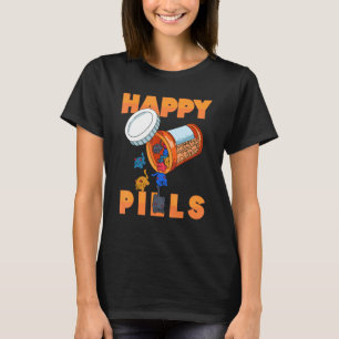 Piller för daglig fyllning med utfällda djur i lyc t shirt