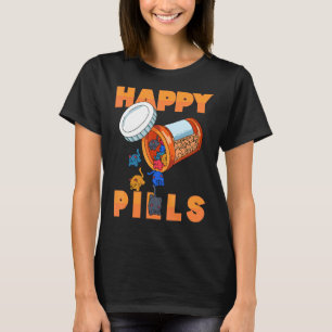 Piller för daglig fyllning med utfällda djur i lyc t shirt