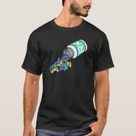 Piller för Gamer Vitamins Funny Tecknad Controller T Shirt