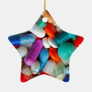 piller julgransprydnad keramik