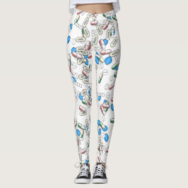 Piller sprinkle mönster leggings