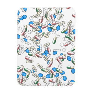 Piller Sprinkle Mönster Magnet