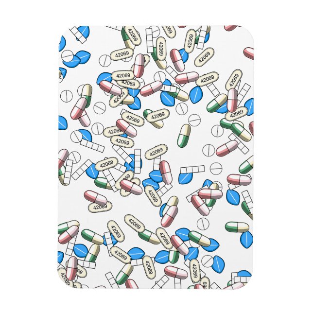 Piller Sprinkle Mönster Magnet (Vertikal)