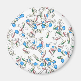 Piller sprinkle mönster magnet