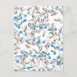 Piller Sprinkle Mönster Vykort