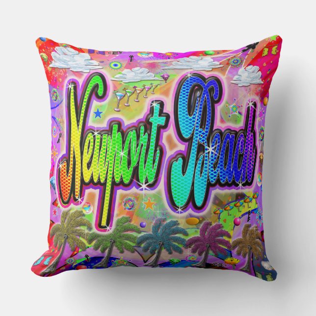 Pilling för snabbval för Newport Beach Vista Expre Kudde (Framsida)