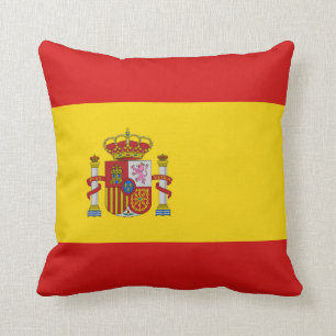 Pilling för Spaniens Flagga x-Flagga Kudde
