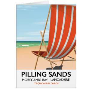 Pilling Sands Morecambe Bay, Lancashire Hälsningskort