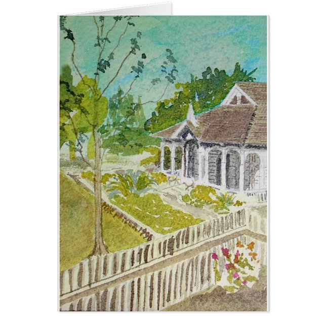 Pillot hus 1868 hälsningskort (Framsidan)