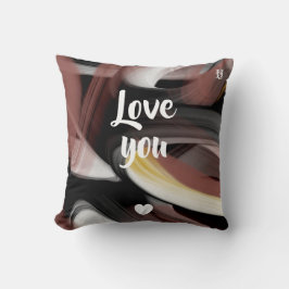 Pillow Abstrakt Trend Insida Decor Black Powdery Kudde