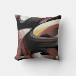 Pillow Abstrakt Trend Insida Decor Black Powdery Kudde