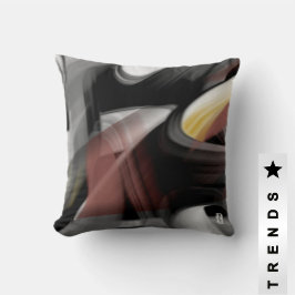 Pillow Abstrakt Trend Insida Decor Black Powdery Kudde