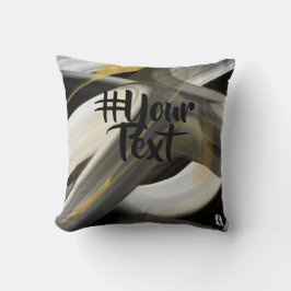 Pillow Abstrakt Trend Insida Decor Black White Kudde