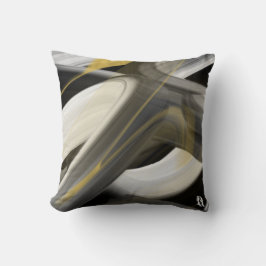 Pillow Abstrakt Trend Insida Decor Black White Kudde