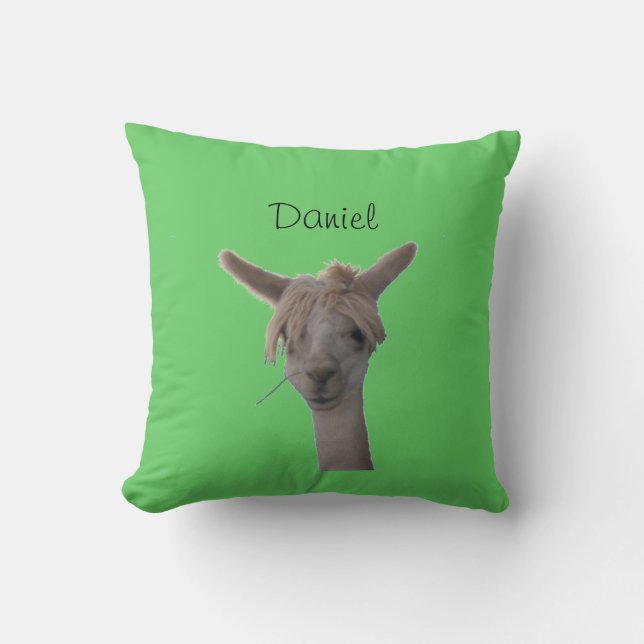 Pillow - Alpaca Porträtt Kudde (Framsida)