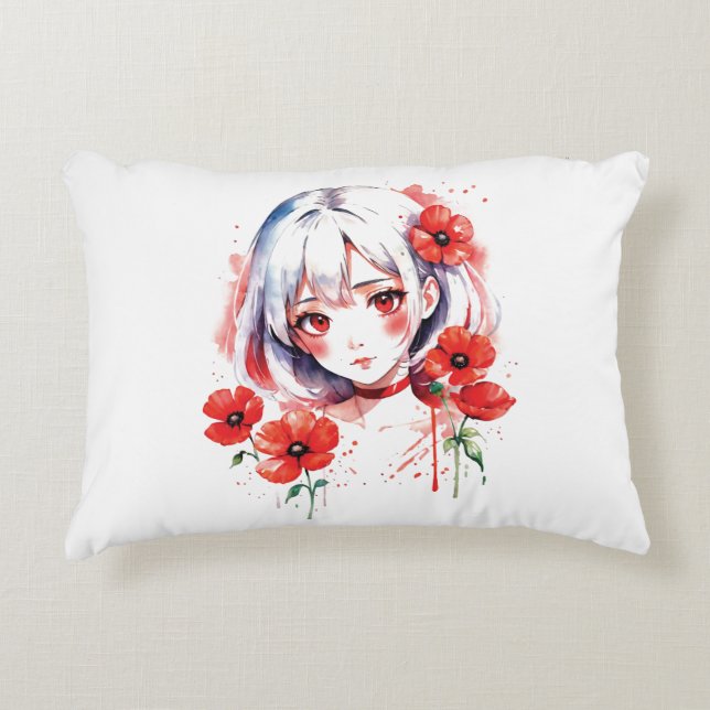 Pillow Anime Prydnadskudde (Framsidan)
