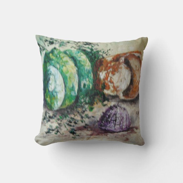 Pillow Ann Hayes Painting-Snäckor Kudde (Framsida)