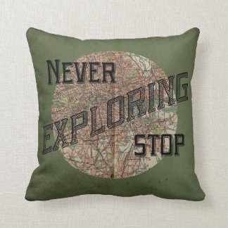 Pillow att aldrig sluta utforska kudde