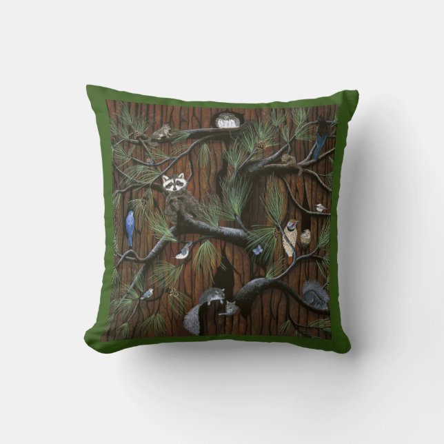 Pillow ’Bark’ Wildlife Kudde (Framsida)