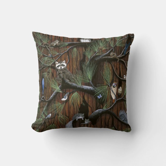 Pillow ’Bark’ Wildlife Kudde (Framsida)