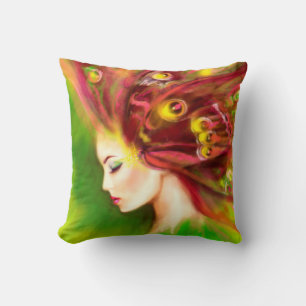 Pillow BeSnygg fjäril från Vår. Abstrakt Kudde