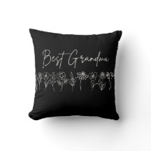Pillow - Best Grandma Wildblomma