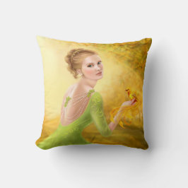Pillow Bevackra romantiska kvinnor och fantasi Kudde
