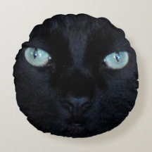 Pillow - Black Cat Ansikte