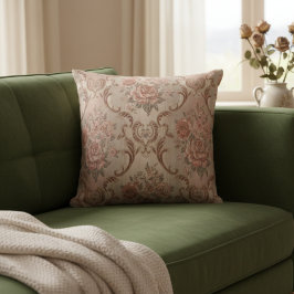 Pillow blommigt tapet kudde