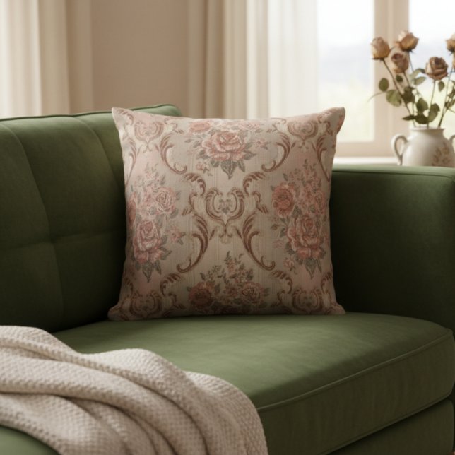 Pillow blommigt tapet kudde (Skapare uppladdad)