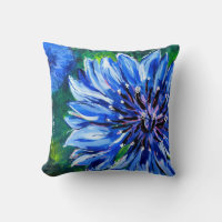 Pillow: Blue Batchelor Button
